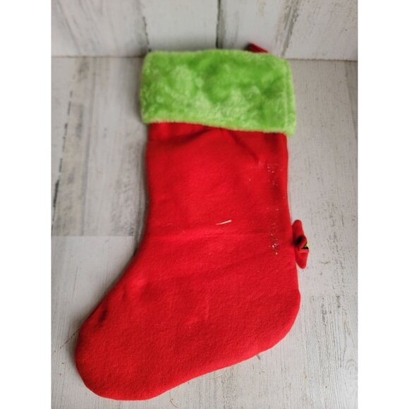 Merry grinchmas Grinch red stocking Xmas hanging home decor - Picture 6 of 7